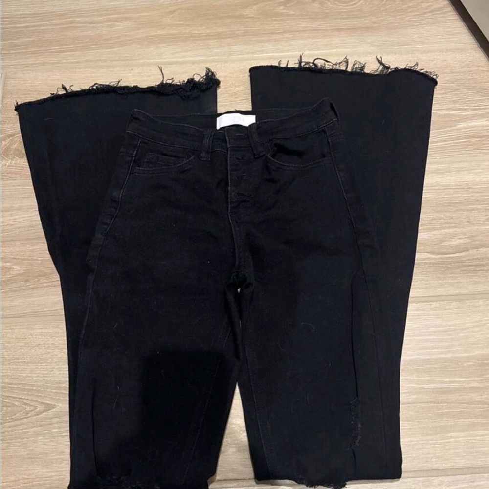 Vervet Black High Rise Slim Straight Jeans sz 24